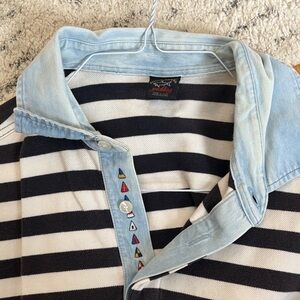 Paul & Shark Black and White Striped Shirt